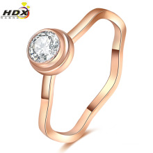 Fashion Women Jewelry Stainless Steel Ring with Diamonds ((hdx1066)